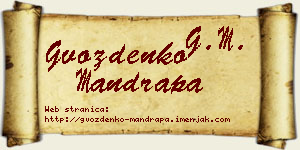 Gvozdenko Mandrapa vizit kartica